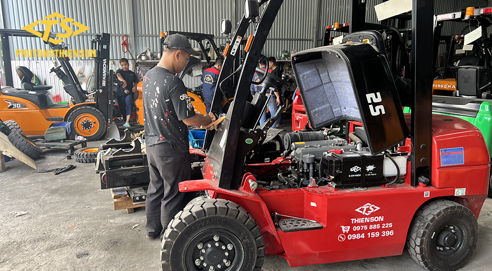 Các dịch vụ sửa chữa xe nâng Hangcha tại Phụ tùng Thiên Sơn