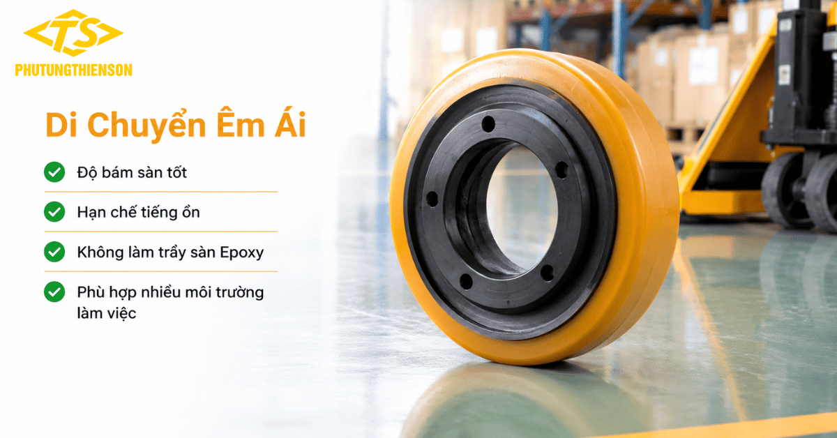 Bánh xe nâng điện 252x67 giải pháp thay thế hiệu quả