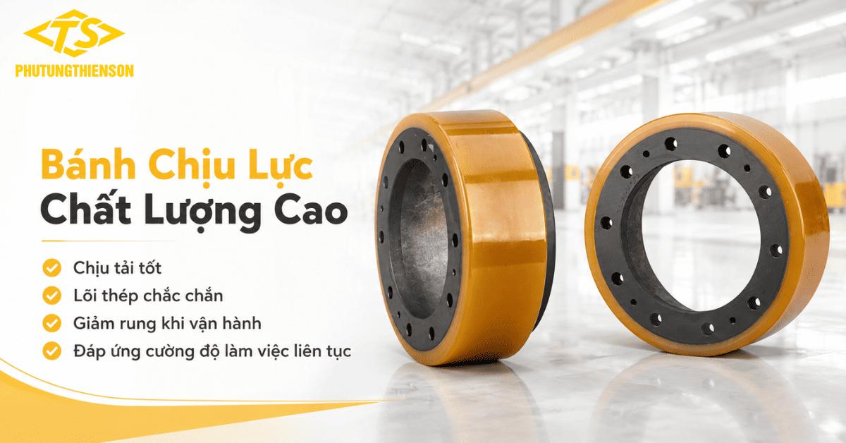 Bánh xe nâng tay 210x70 chịu lực
