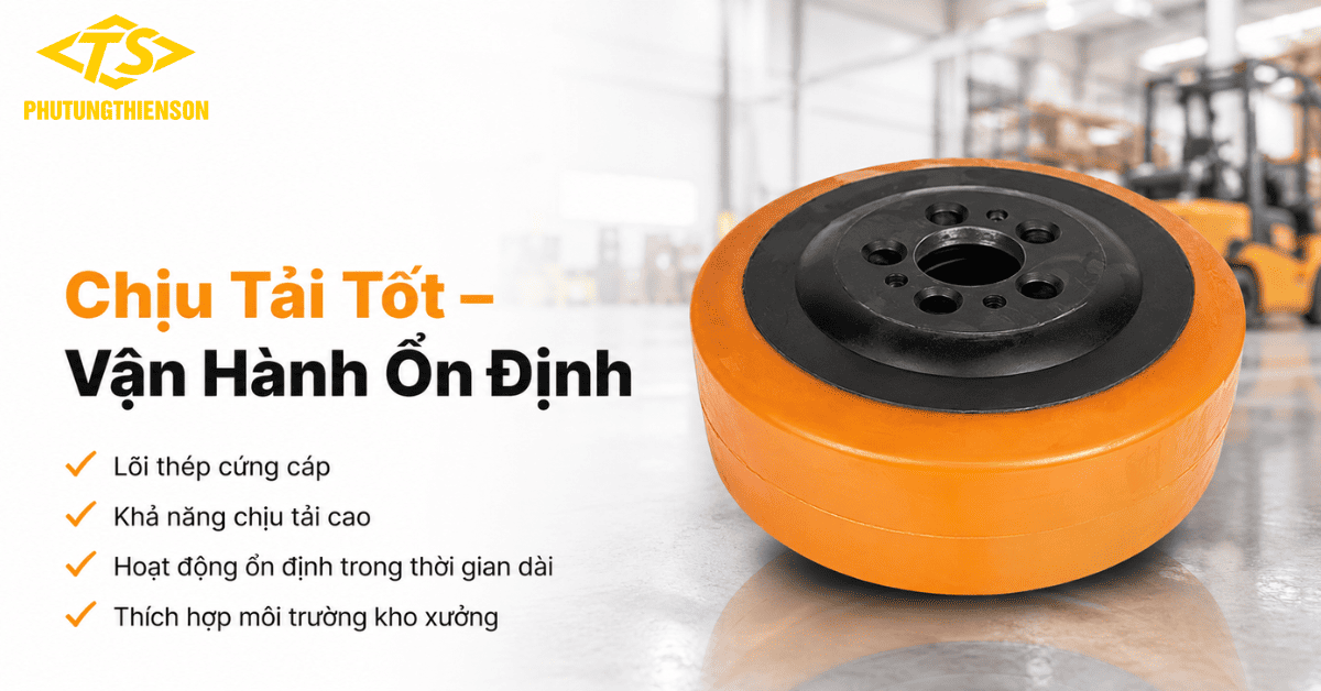 Bánh xe nâng tay 230x75 chịu lực