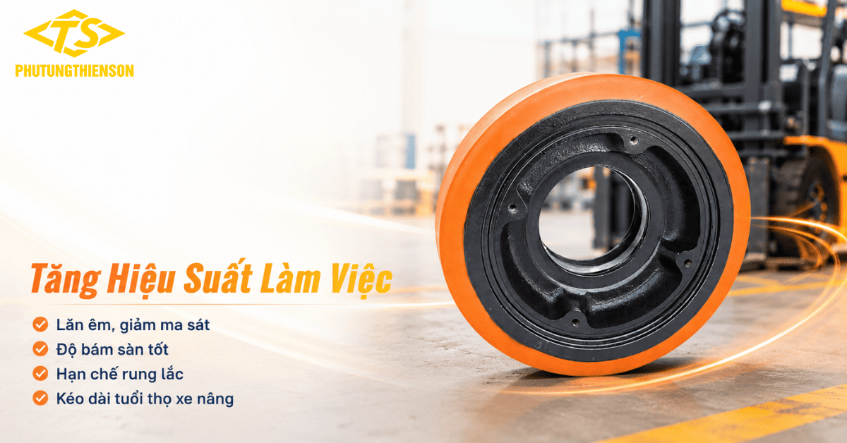 Bánh xe nâng tay 235x85 vận hành bền bỉ mỗi ngày