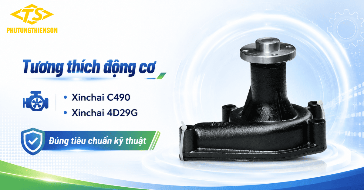 Bơm Nước Xe Nâng 490B-42000 Tương Thích Động Cơ Xinchai C490 4D29G