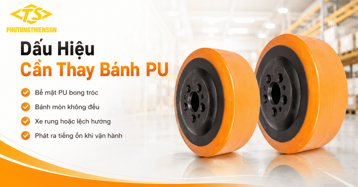 Dấu Hiệu Cần Thay Bánh PU 230x75mm