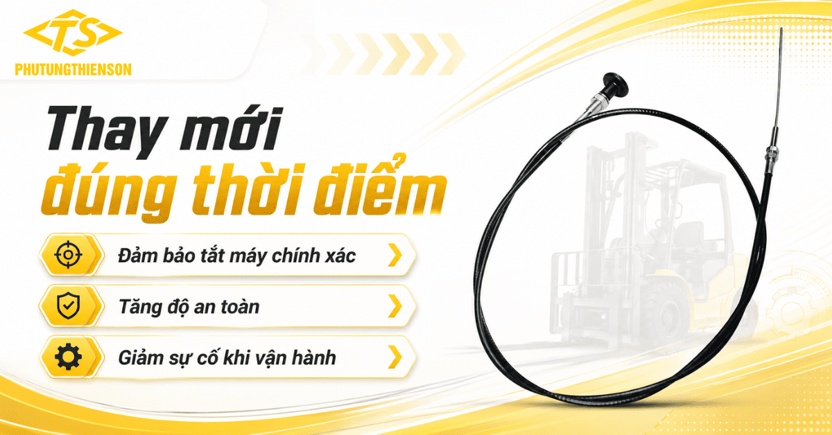 Dây Tắt Máy Xe Nâng A300-524000-000 Giúp Vận Hành An Toàn