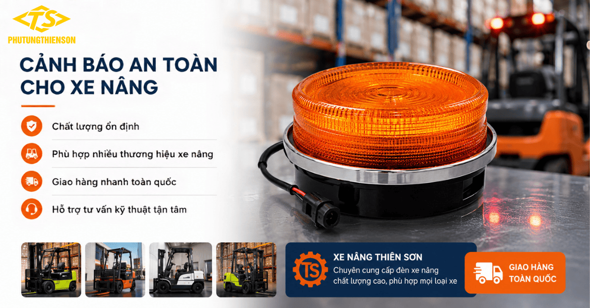 Đèn cảnh báo xe nâng Thiên Sơn chính hãng
