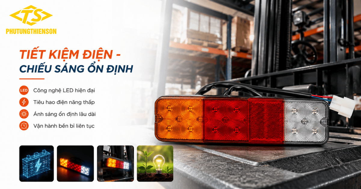 Đèn hậu trái xe nâng LED tiết kiệm điện