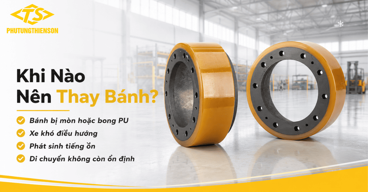 Khi nào cần Thay bánh PU 210x70