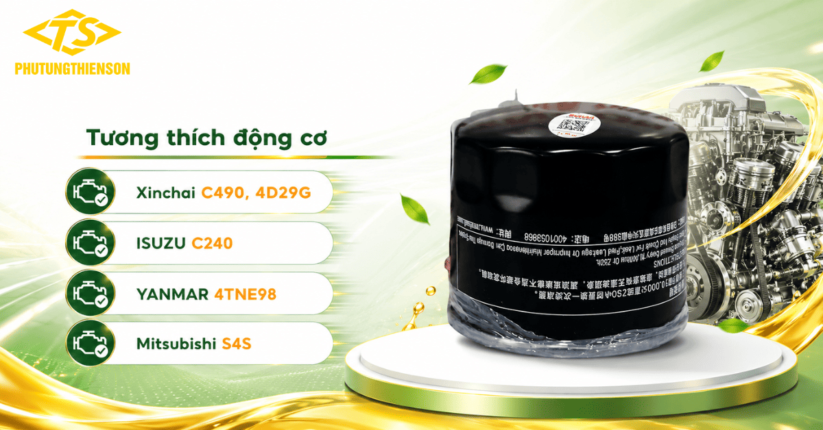 Loc Dau So Xe Nang YQX30 0300II Tuong Thich Xinchai Isuzu Yanmar Mitsubishi