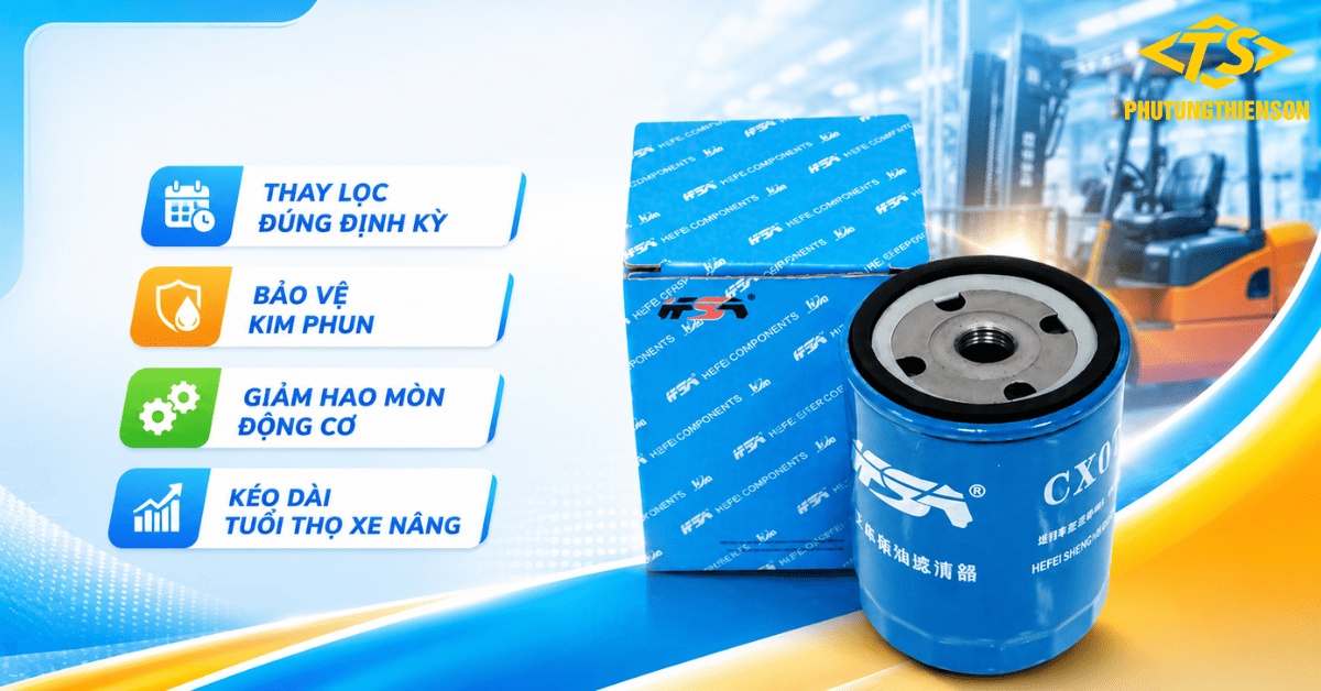 Lọc Nhiên Liệu Xe Nâng CX0708 Bảo Vệ Hệ Thống Nhiên Liệu