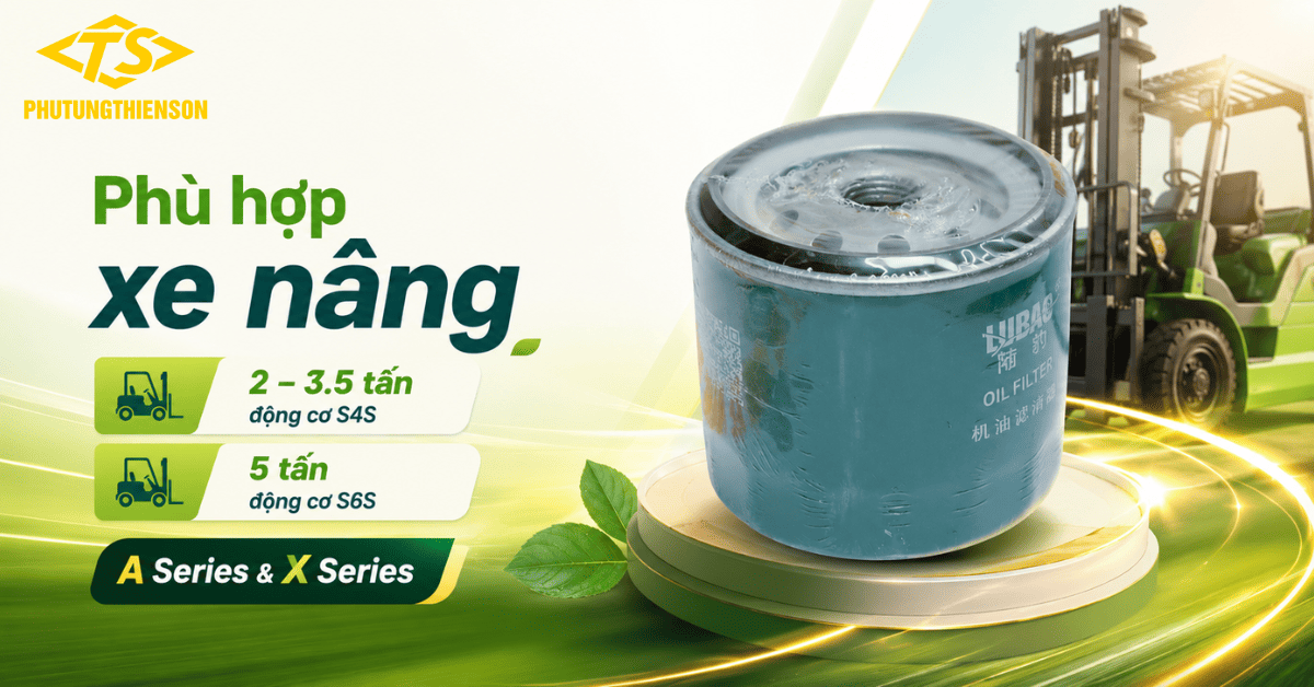 Lọc Nhớt Xe Nâng 32A40-00400 Cho Xe Nâng 2 Đến 5 Tấn