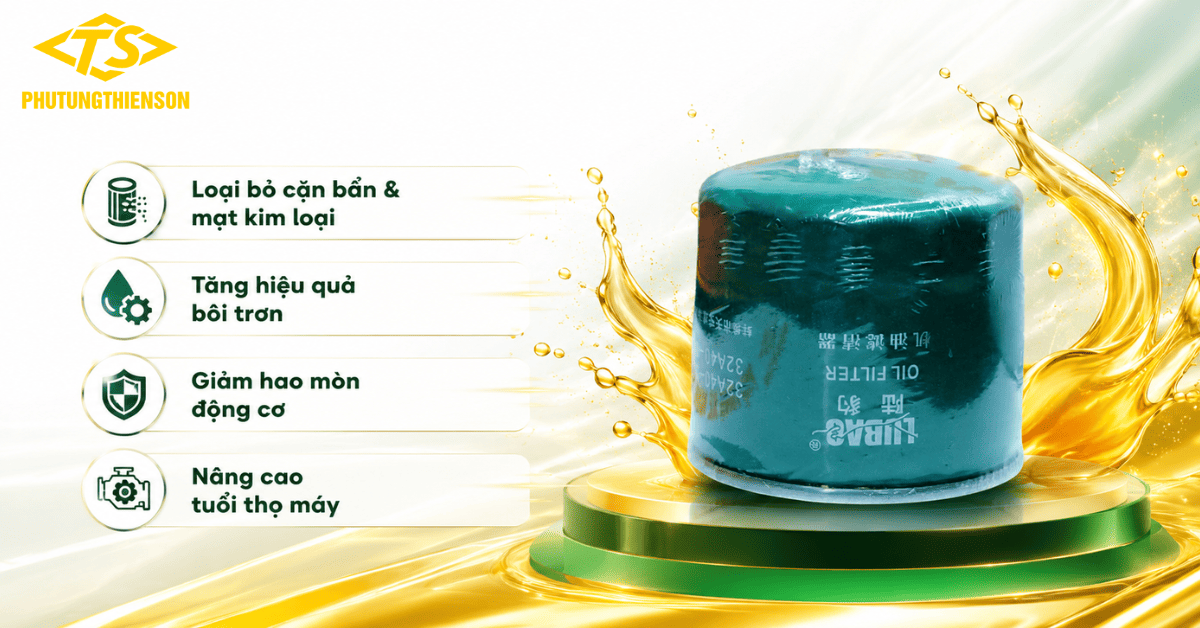 Lọc Nhớt Xe Nâng 32A40-00400 Lọc Sạch Cặn Bẩn Hiệu Quả