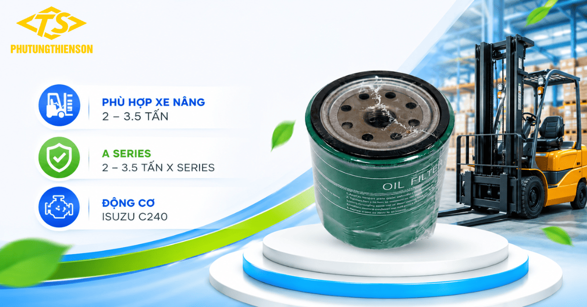 Lọc Nhớt Xe Nâng FJ-3075 Cho Xe Nâng 2 Đến 3.5 Tấn