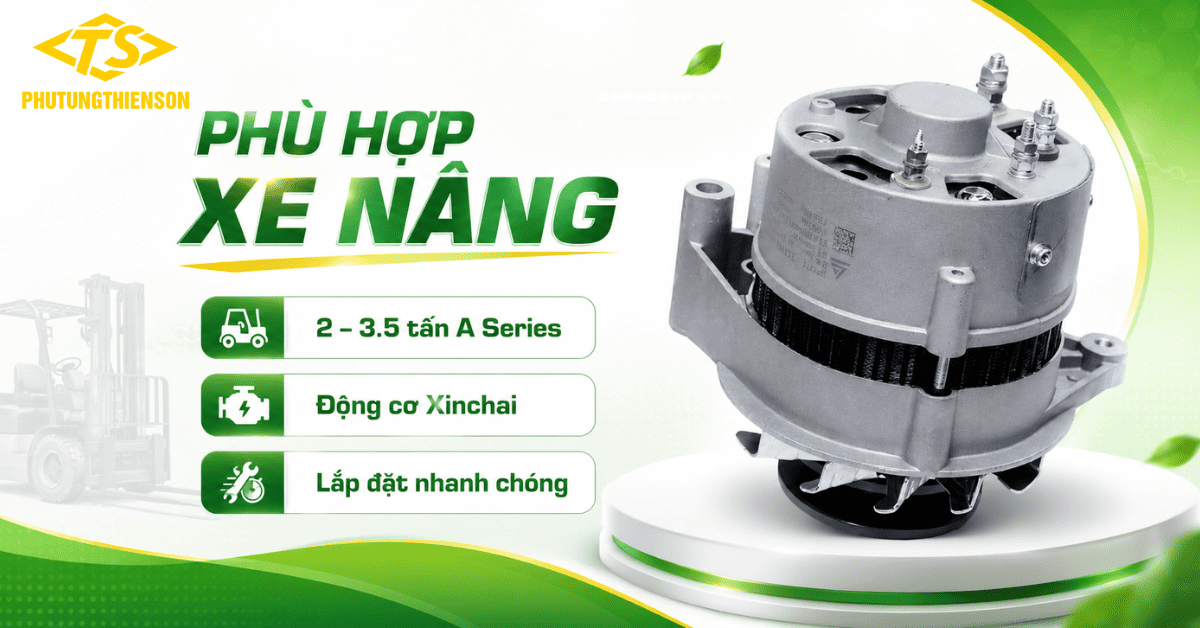 Máy Phát Xe Nâng 490B-52000B Cho Xe Nâng 2 Đến 3.5 Tấn