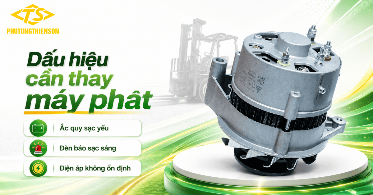 Máy Phát Xe Nâng 490B-52000B Khi Nào Cần Thay