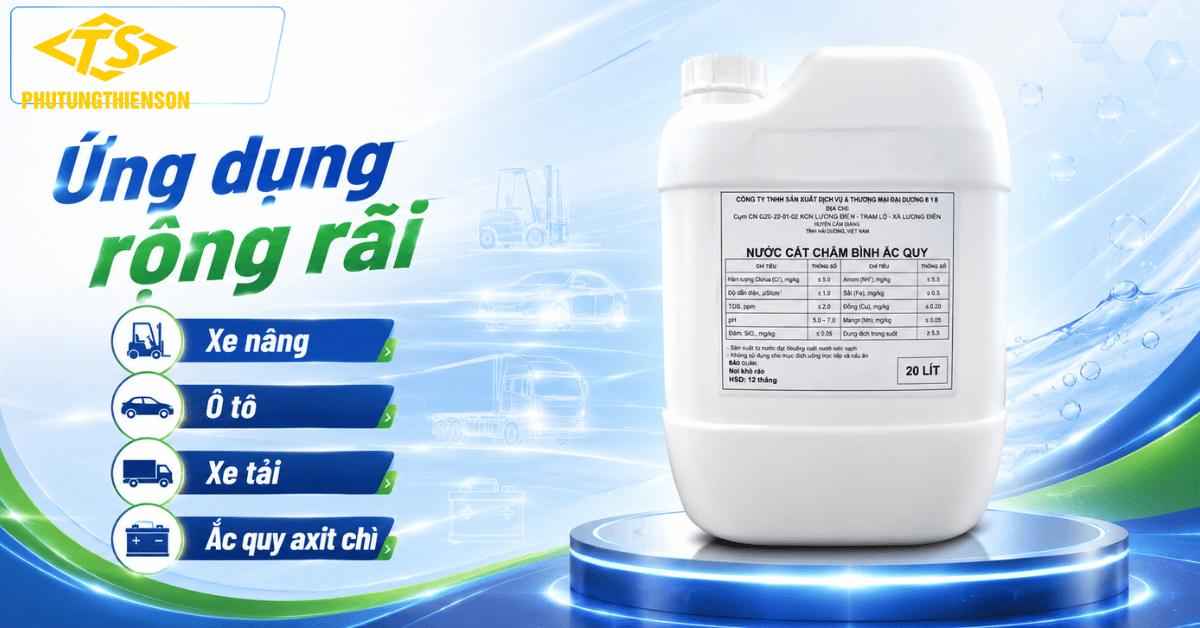 Nước DI Châm Bình Ắc Quy Dùng Cho Nhiều Loại Xe