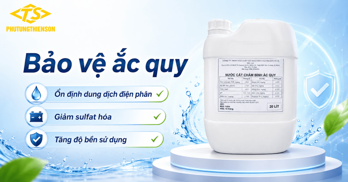 Nước DI Châm Bình Ắc Quy Giúp Tăng Tuổi Thọ Ắc Quy