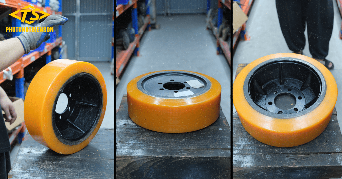 Bánh xe nâng điện 250x120 chịu tải cao cho xe nâng điện