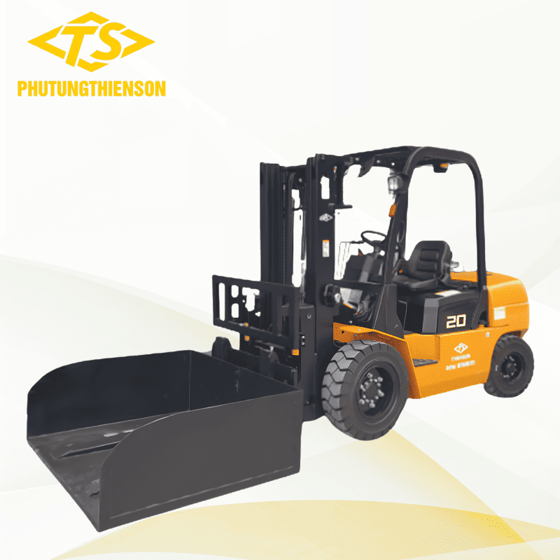 Bộ công tác xe nâng xúc lật Bo cong tac xe nang xuc lat