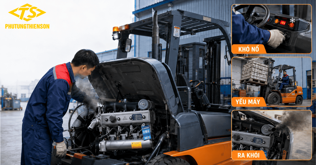Động cơ Xinchai dấu hiệu hư hỏng