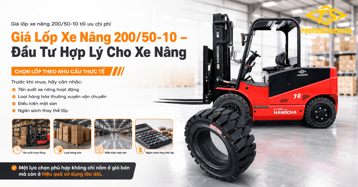 Giá lốp xe nâng 200_50-10 tối ưu chi phí