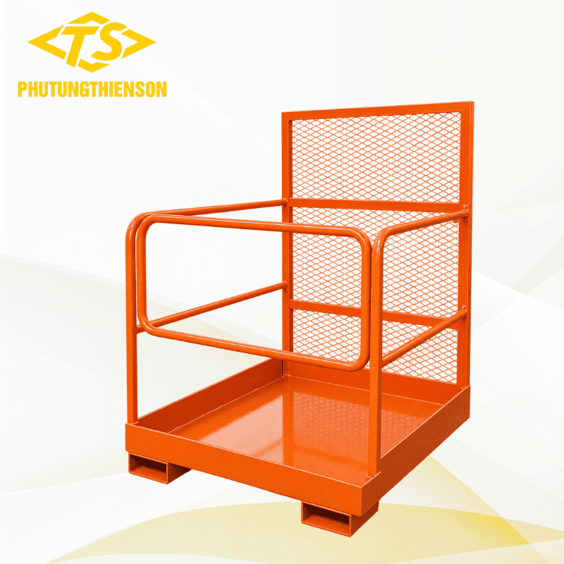 Lồng đứng xe nâng lắp trực tiếp với càng xe Lồng đứng xe nâng lắp trực tiếp với càng xe