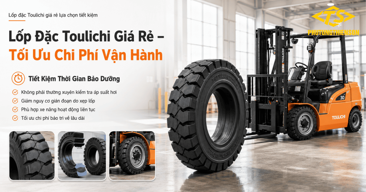 Lốp đặc Toulichi giá rẻ lựa chọn tiết kiệm