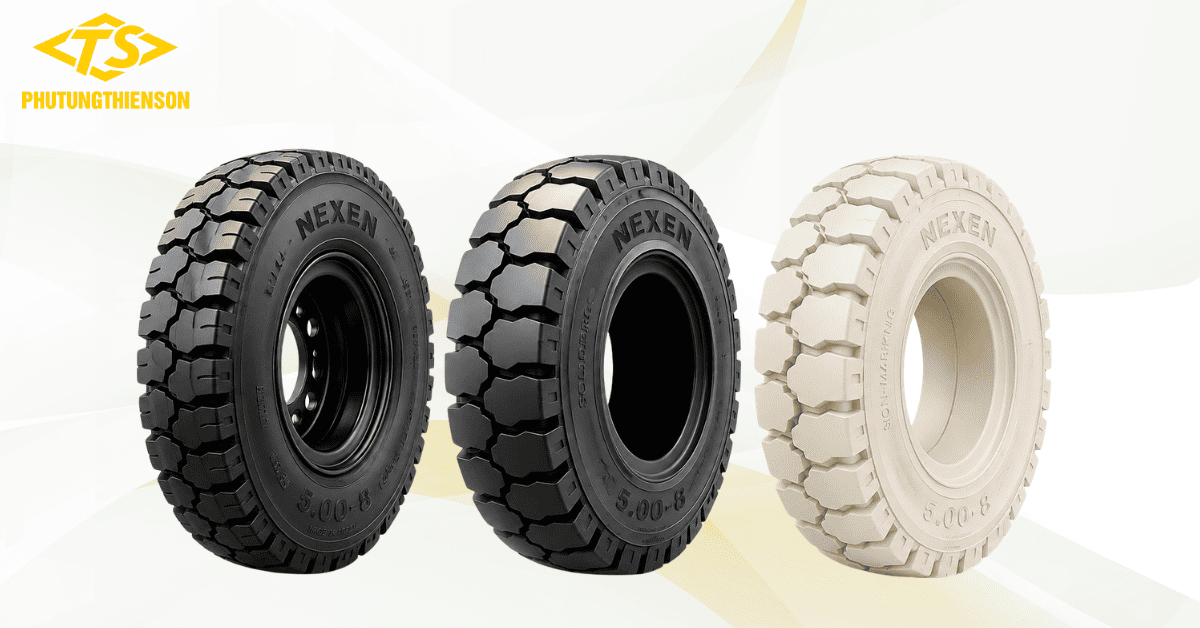Lốp xe nâng 500-8 hỗ trợ quay trở linh hoạt