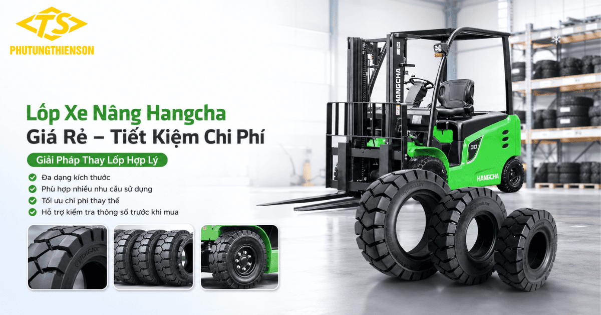 Lốp xe nâng Hangcha giá rẻ chất lượng tốt