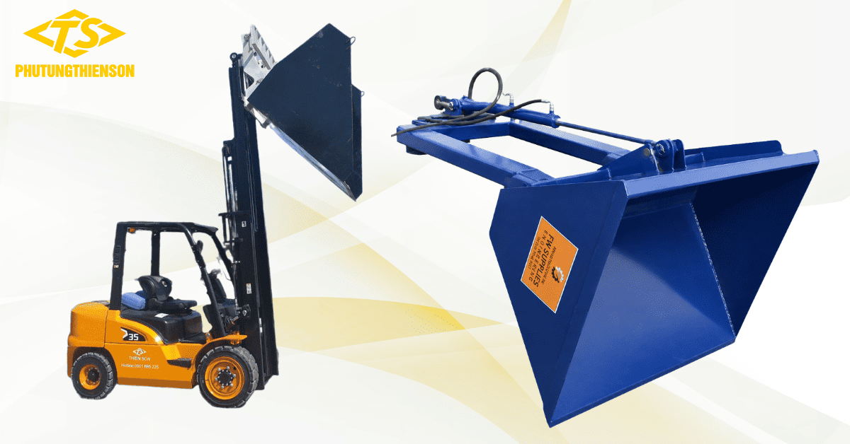 Xe nâng xúc lật vận chuyển vật liệu rời