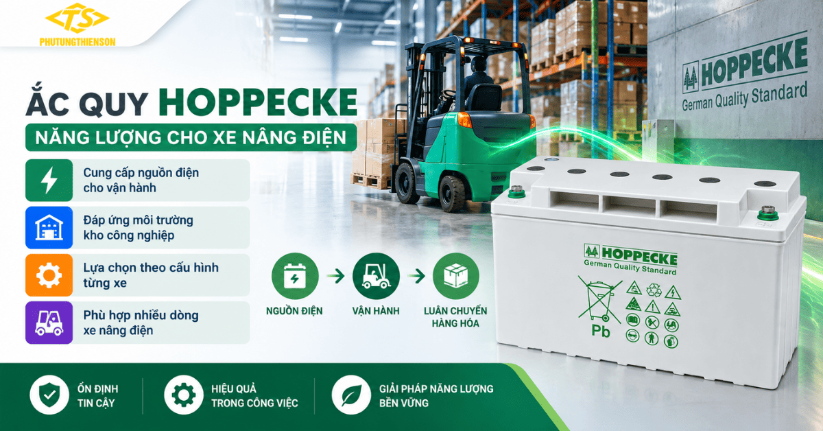 Ắc quy Hoppecke cho xe nâng điện