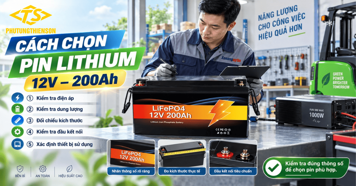 Cách chọn Pin lithium 12v 200ah phù hợp