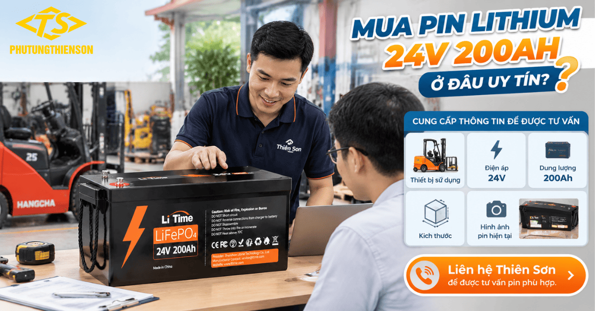 Mua Pin lithium 24v 200ah ở đâu uy tín