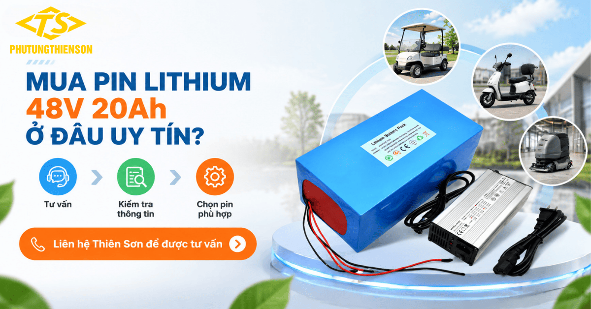 Mua Pin lithium 48V 20Ah ở đâu uy tín