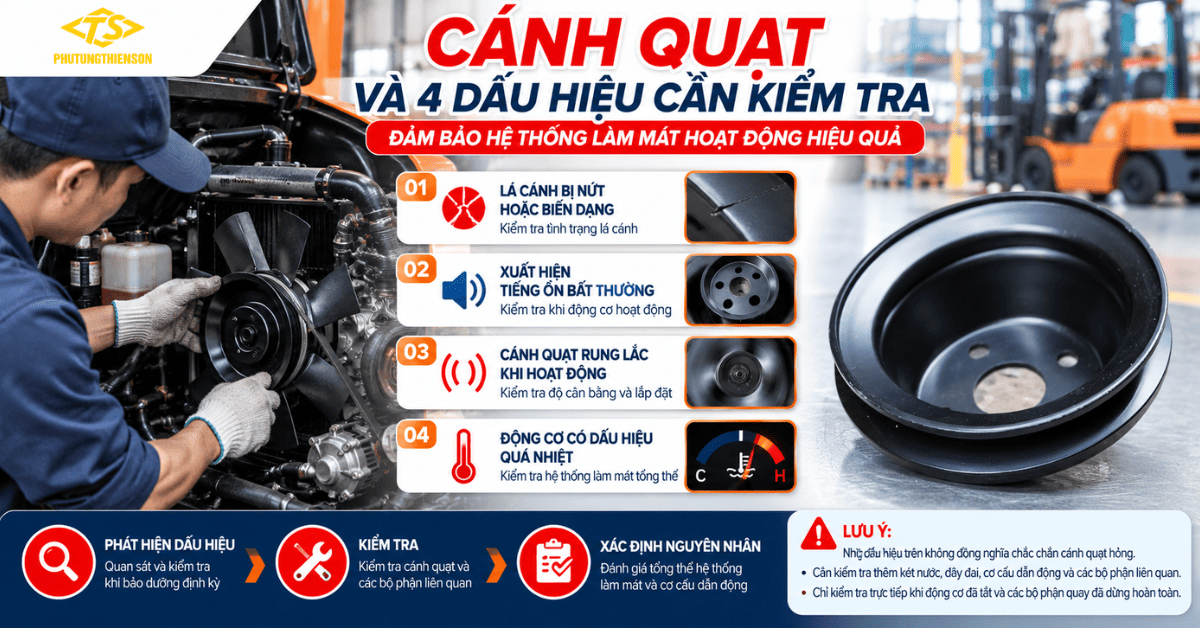 Cánh quạt và những dấu hiệu cần kiểm tra