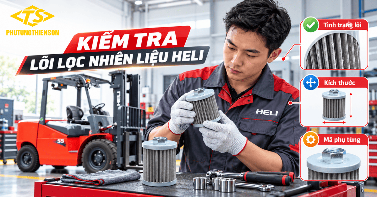 Kiểm tra lõi lọc nhiên liệu Heli