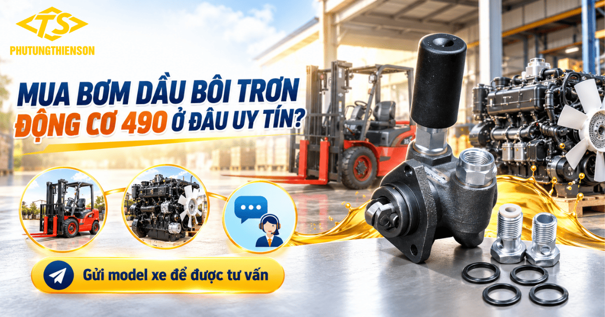 Mua bơm dầu bôi trơn động cơ 490 ở đâu uy tín