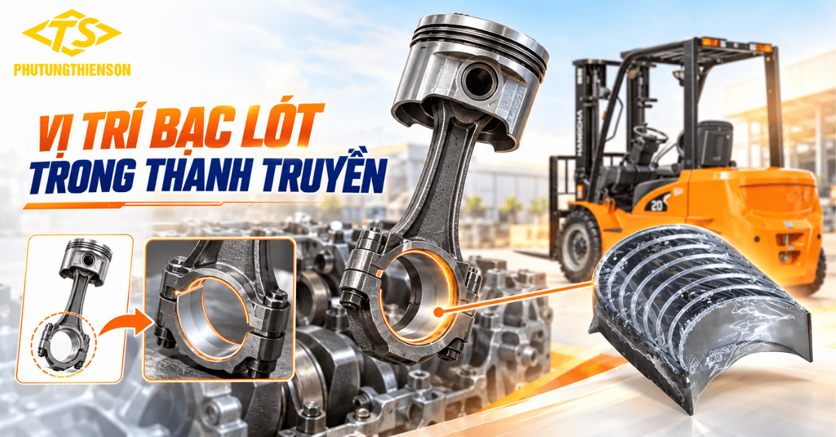 Vị trí bạc lót trong thanh truyền
